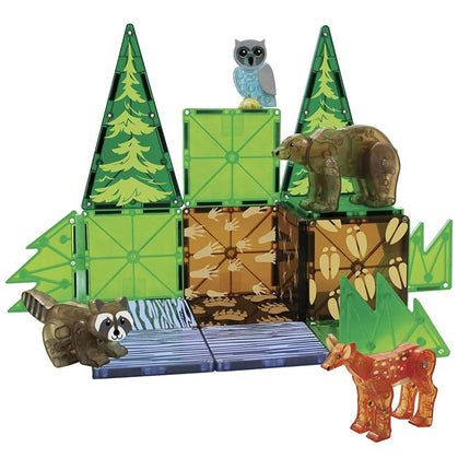 Magna-Tiles Forest Animals 25-Piece Magnetic Construction Set, The ORIGINAL Magnetic Building Brand