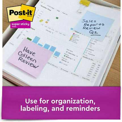 Post-it Notas Adhesivas Recicladas 76 mm x 76 mm 5 Blocs 2 Notas Adhesivas Colección Bali Colores Pastel (Lavanda, Albaricoque, Azul, Rosa, Menta) Papel 30% Reciclado (654-5SSNRP)