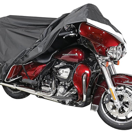 Nelson Rigg USA Defender Extreme Motorcycle Cover; Waterproof; Outdoor All Weather; Fade Resistant; Ventilated; Reflective; Lock Grommets; Storage Bag (X-Large)