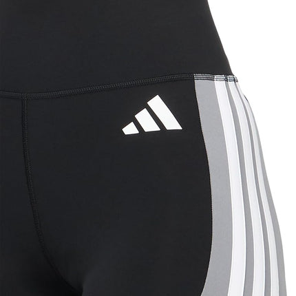 Adidas Womens Optime Essentials Stash Pocket 7-inch Training Short Leggings, Black, XS