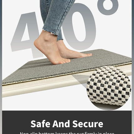 Non-Slip Bathtub Mat, 17x47 Inch Shower Mats for Bath Tub, PVC Loofah Bathroom Mats for Wet Areas, Quick Drying
