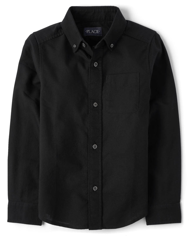 The Children's Place Boys' Long Sleeve Oxford Shir