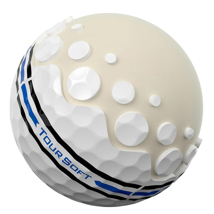 Titleist Tour Soft AIM 360 Golf Ball, Pack of 12, White, PRIOR GENERATION