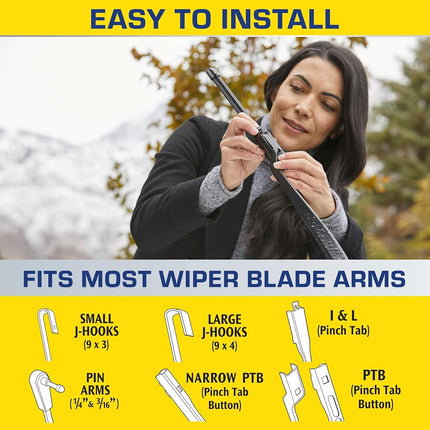 Rain-X 5079278-2 Latitude Water Repellency Wiper Blade, 21"