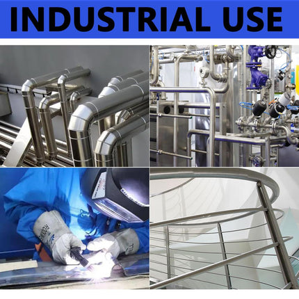 Tynulox 3/4" OD 304 Stainless Steel Tube, Thickened Pipe Wall & Weldable Tubing, Round Metal Pipe Industrial Straight Tube 14 inch Length (4 Pcs)