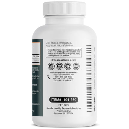 Bronson Biotin 10,000 MCG Supports Healthy Hair, Skin & Nails & Energy Production - High Potency Beauty Support - Non-GMO, 360 Vegetarian Tablets