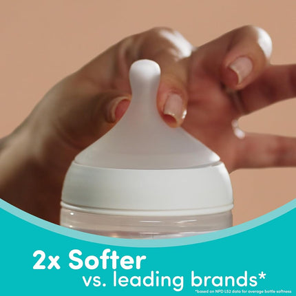 NUK Perfect Match 2-in-1 Natural and Anti-Colic Bottle with Slow Flow, Wide, Adaptable Nipple, 5oz., 2 Pack