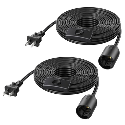 Cable Matters 2-Pack Hanging Light Cord with Switc