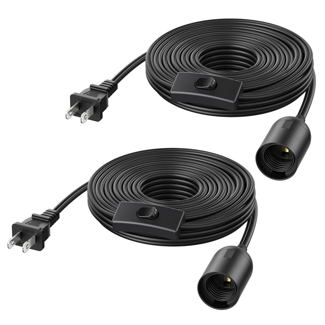 Cable Matters 2-Pack Hanging Light Cord with Switc