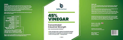 45% Pure Vinegar - Concentrated Industrial Grade (1-Gallon)