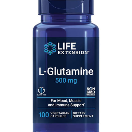 Life Extension L-Glutamine 500 mg 100 Vegetarian C