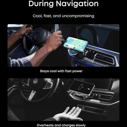 Anker Prime MagSafe Car Mount Charger, Qi2 25W Certified Wireless Car Charger with TEC Cooling, Strong Magnets, Air Vent Mount for iPhone 17-12 Series (Check Vent Compatibility, Includes 60W Adapter)