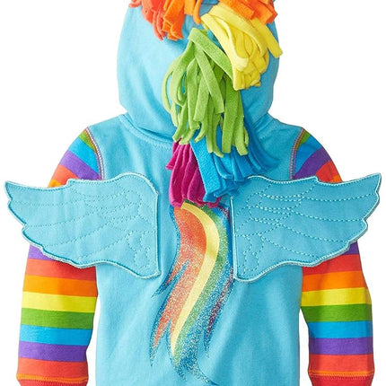My Little Pony Girls' Little Rainbow Dash Blue Multi, Rainbow Dash, 2 Years