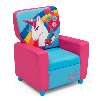 Delta Children High Back Upholstered Chair, pink a