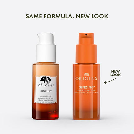 Origins GinZing Glow-Boosting Vitamin C Serum with Caffeine & Ginseng | Smoother Skin & Less Visible Pores, 30 ml