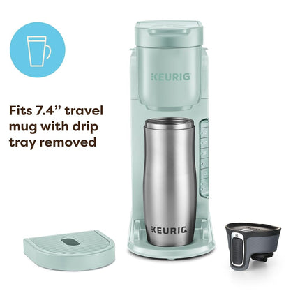 Cafetera Keurig K-Express de una sola porción para cápsulas K-Cup, 3 tamaños de preparación, función de botón fuerte, depósito extraíble de 42 oz, menta