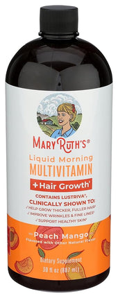 MARYRUTH'S Liquid Multivitamin + Hair Growth, Clinically Thicker Hair, 30oz