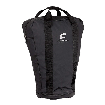 Bolsa para balones CHAMPRO con base moldeada (negra, 9 x 17)