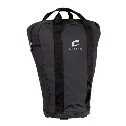 CHAMPRO Molded Bottom Ball Bag (Black, 9 x 17)