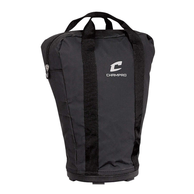 CHAMPRO Molded Bottom Ball Bag (Black, 9 x 17)