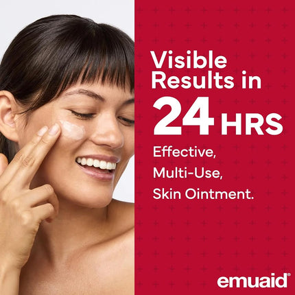 emuaid EMUAIDMAX Ointment, Maximum Strength Multi-Purpose Barrier for Dry, Itchy, Sensitive or Cracked Skin, Soothing Steroid-Free Fragrance-Free Ointment for Sensitive Areas, 2oz