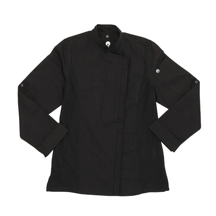Chef Works Women's Hartford Chef Coat, Black, XXL