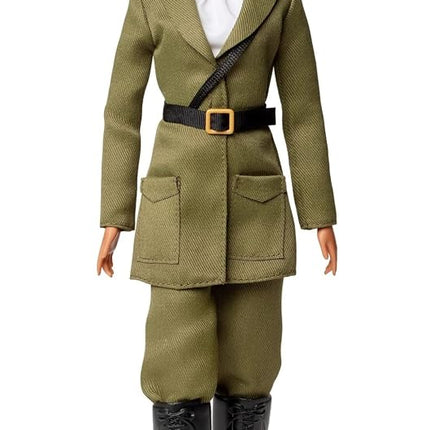 Barbie Inspiring Women Doll, Bessie Coleman Collectible Dressed in Aviator Suit with Helmet and Goggles