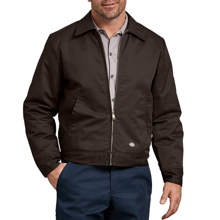 Dickies mens Full Zip Thermal Lined Fleece Hoodie,