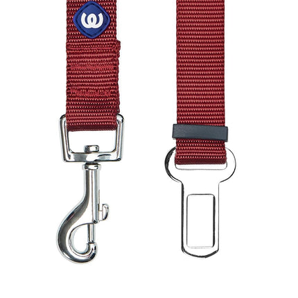 Blueberry Pet Essentials Classic Dog Seat Belt Tether for Dogs Cats, Fired Brick, Durable Safety Car Vehicle Seatbelts Leads Use with Harness