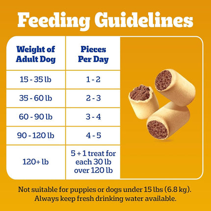 Pedigree MARROBONE Real Beef Flavor Snacks for Dogs 6 lbs.