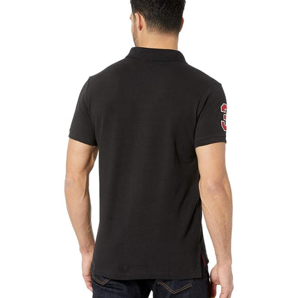 U.S. Polo Assn. Men's Short-Sleeve Polo Shirt with Applique - Black - XL