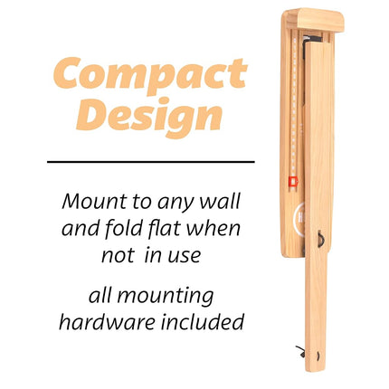 GoSports Hook 21 Wall Mounted Ring Swing Game with Foldable Arm - Play Indoors or Outdoors