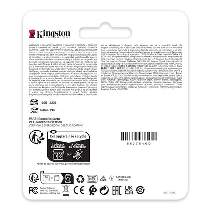 Kingston Canvas React Plus V60 SD 256GB SDXC UHS-II 280R/150W U3 V60 for Full HD/4K