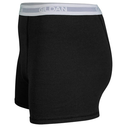 Gildan Men's Underwear Boxer Briefs, Multipack, Black/Anthracite/Sport Grey (Pack of 5, Shorter Length), M