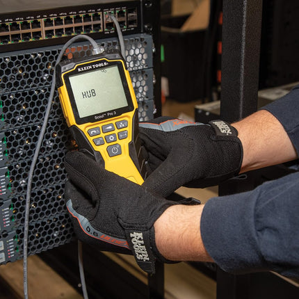 Cable Tester, Scout Pro 3 with Test-n-Map Remote, Includes Remotes #2 - #6, Tests Voice, Data and Video Cable, Klein Tools VDV501-853