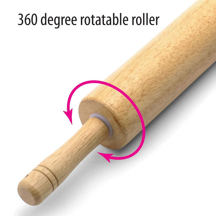 Farberware - Wooden Rolling Pin, Classic Hardwood, Smooth Surface