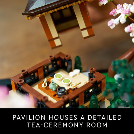 LEGO Icons Tranquil Garden Creative Building Set, A Gift Idea for Adult Fans of Japanese Zen Gardens and Meditation, Build and Display Set for Office or Home Décor, Mother's Day Decorations, 10315