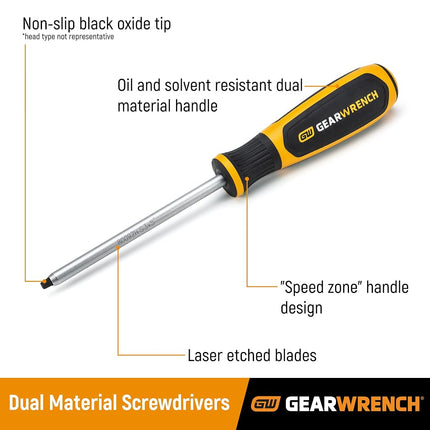GEARWRENCH T15 x 6" Torx Dual Material Screwdriver - 82723H