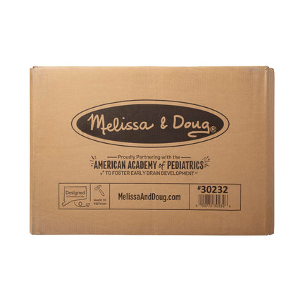 Mesa y silla elevables Melissa & Doug para niños (muebles infantiles, expreso, marrón, 2 piezas, 40,9 cm de alto x 60 cm de ancho x 58,9 cm de largo, gran regalo para niñas y niños, ideal para niños de 3, 4, 5, 6, 7 y 8 años)