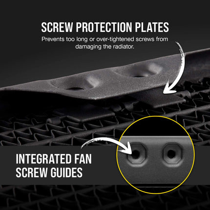 Corsair Hydro X Series, radiador de refrigeración líquida XR5 de 280 mm (soportes dobles para ventiladores de 140 mm, fácil instalación, construcción de cobre premium, revestimiento de poliuretano, guías integradas para tornillos de ventilador) Negro