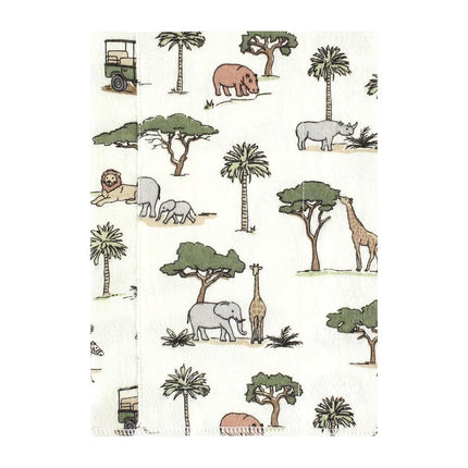 Hudson Baby Paños de Algodón de Franela Unisex para Bebé, Paquete de 7 Unidades Diseño "Going On Safari", Talla Única