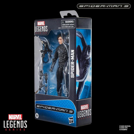 Marvel Legends Series Spider-Man, Spider-Man 3 Collectible 6 Inch Action Figure with Spider-Man Symbiote Accessories