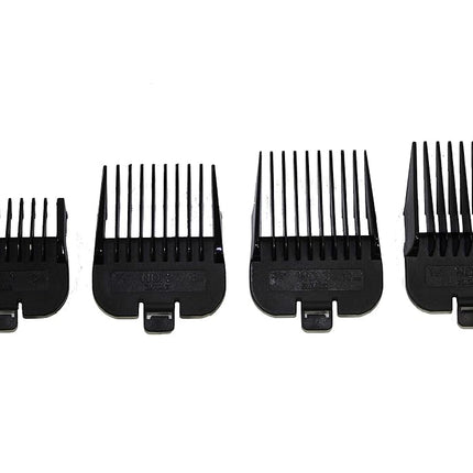 Andis 21318 No.10 Attachment Combs, Set of 4 Black