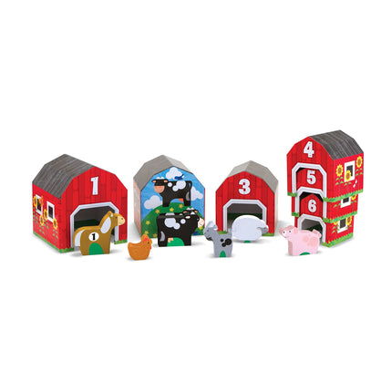 Graneros y animales apilables y clasificables Melissa & Doug
