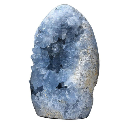 FZBHRO Large Blue Celestite Cluster Geode Healing 