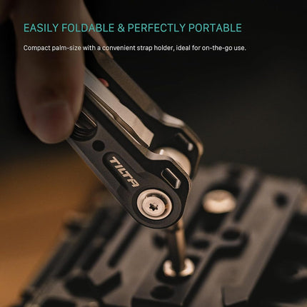 Tilta Multi-Functional Mini Tool Kit | Features Allen Keys and Screw Drivers | Compact & Lightweight | Compatible with Most Cages & Camera Systems (Black) TA-MMT-B