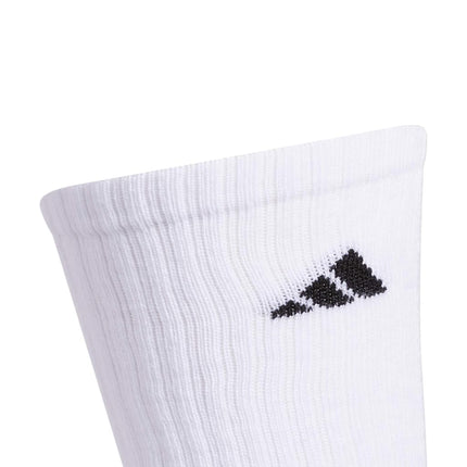 adidas Men's Athletic Cushioned Crew Socks with Arch Compression for a Secure Fit (6-Pair), White/Black, X-Large