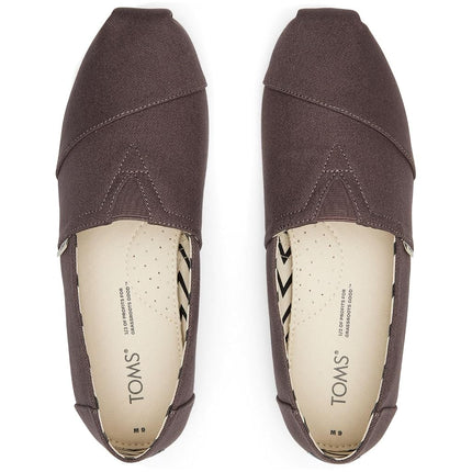 TOMS Mens Recycled Cotton Alpargata Loafer Flat, Grey, 13 UK