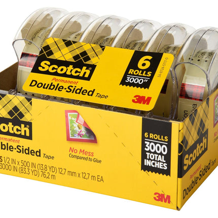 Cinta de doble cara Scotch 3M - 6 rollos