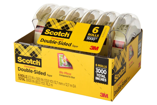 Cinta de doble cara Scotch 3M - 6 rollos